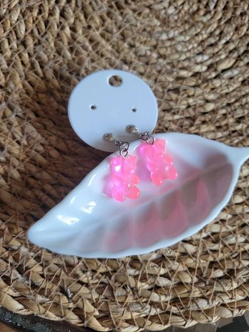 Clips d oreilles Haribo rose