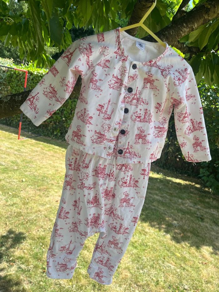 Ensemble petit bateau toile de jouy 18 mois - photo numéro 7