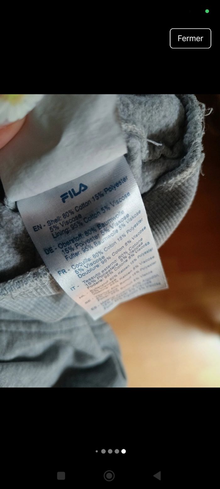 Sweat à capuche Fila - photo numéro 7