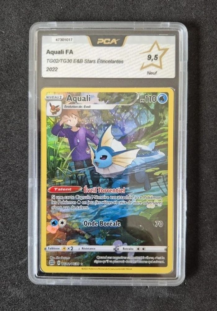 carte pokemon aquali TG02/TG30 stars etincelantes pca 9.5 Epee Bouclier
