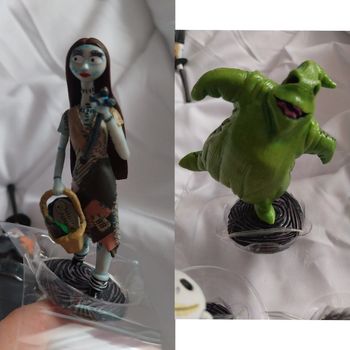 2 Figurines Sally et Oogie Boogie L'Étrange Noël de Monsieur Jack Disney