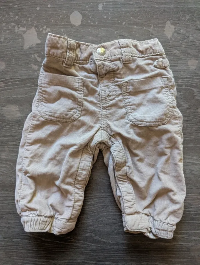 Pantalon velours doublé
