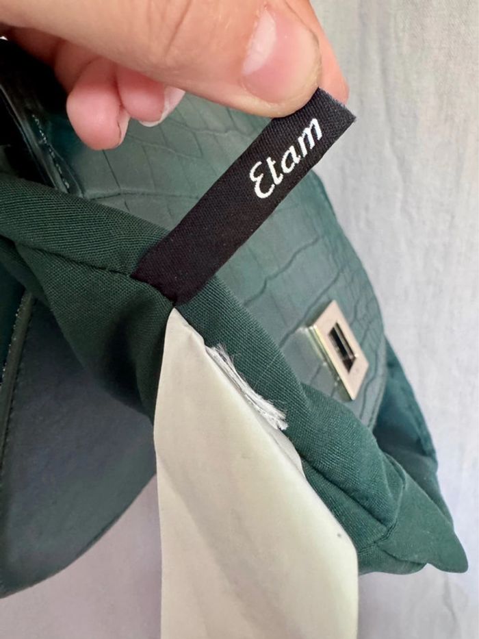 Petit sac à bandoulière couleur vert - Etam - photo numéro 6