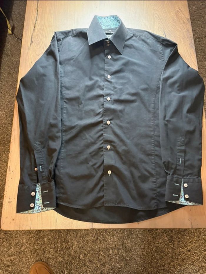 Chemise homme noire taille L Slim fit