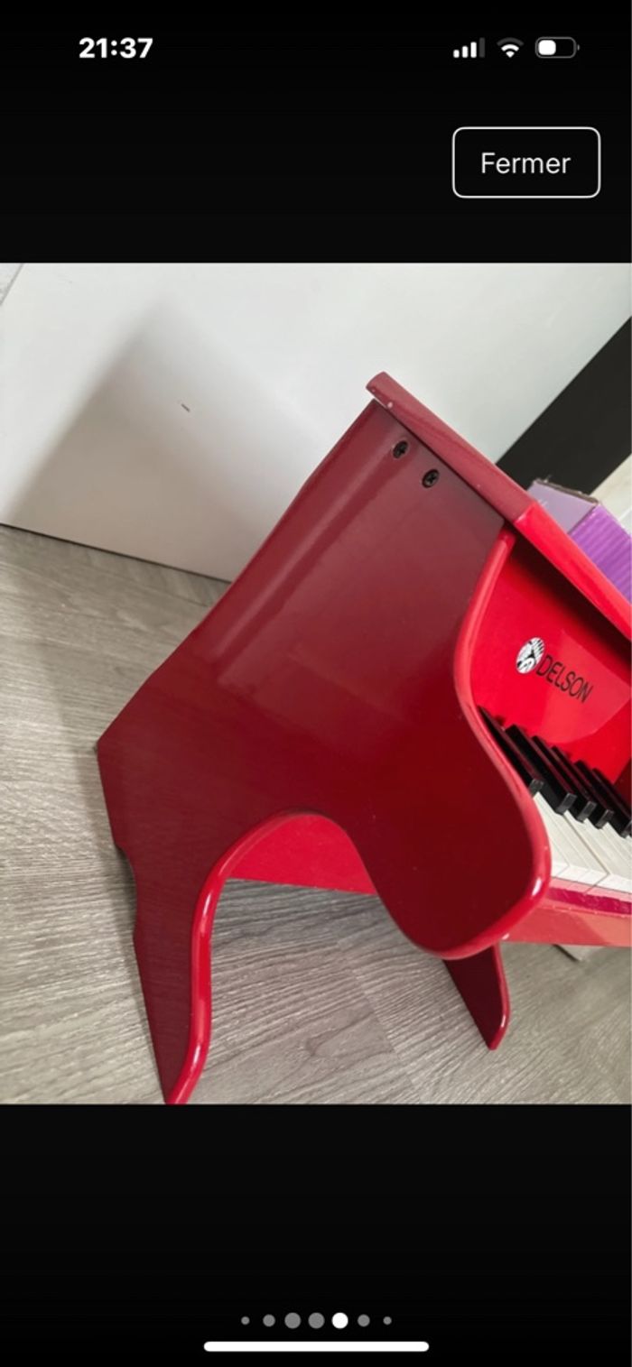 Piano Bébé Delson rouge - photo numéro 3
