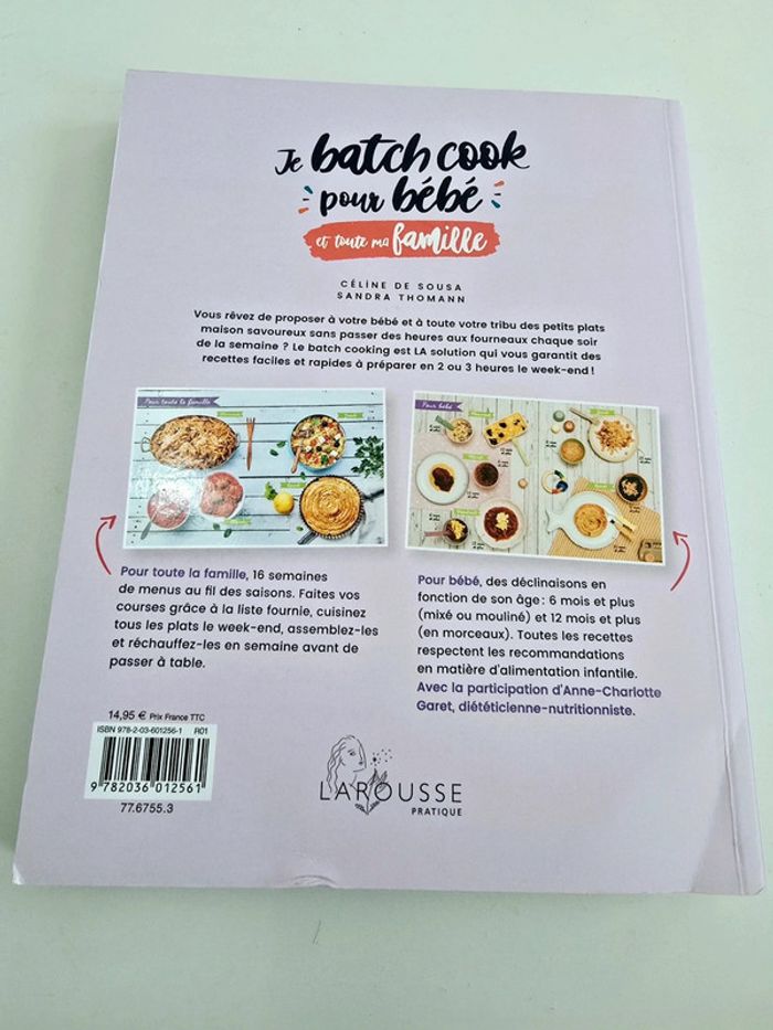 Livre Je batch cook pour bébé et toute ma famille - photo numéro 2