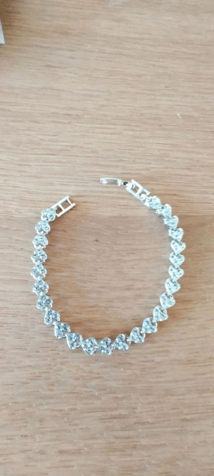 Bracelet coeur strass - photo numéro 3
