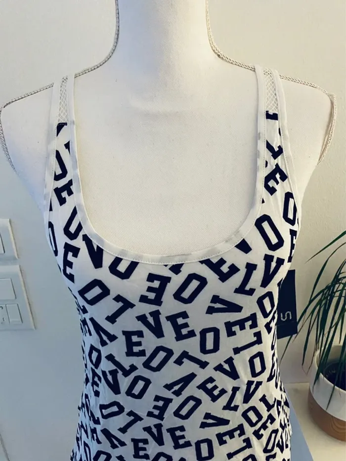 Undiz Top Débardeur Inscription Love Taille S/36 - photo numéro 2