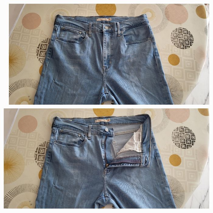 Levis Jean TFr40/TUS30-Modèle 724 High Rise Straight-Bleu-Coupe Droite & Taille Haute en TBE - photo numéro 4