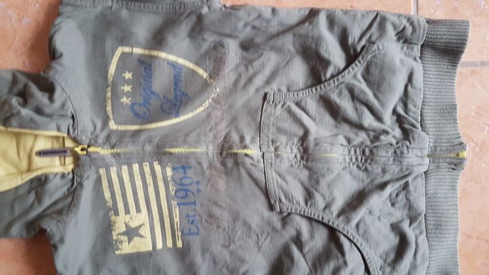 Gilet réversible à capuche 8 ans kaki ou jaune Vert Baudet - photo numéro 2