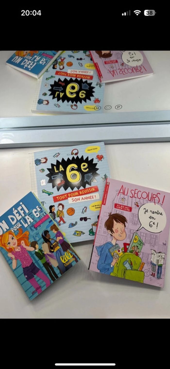 3 livres La Sixième 6eme