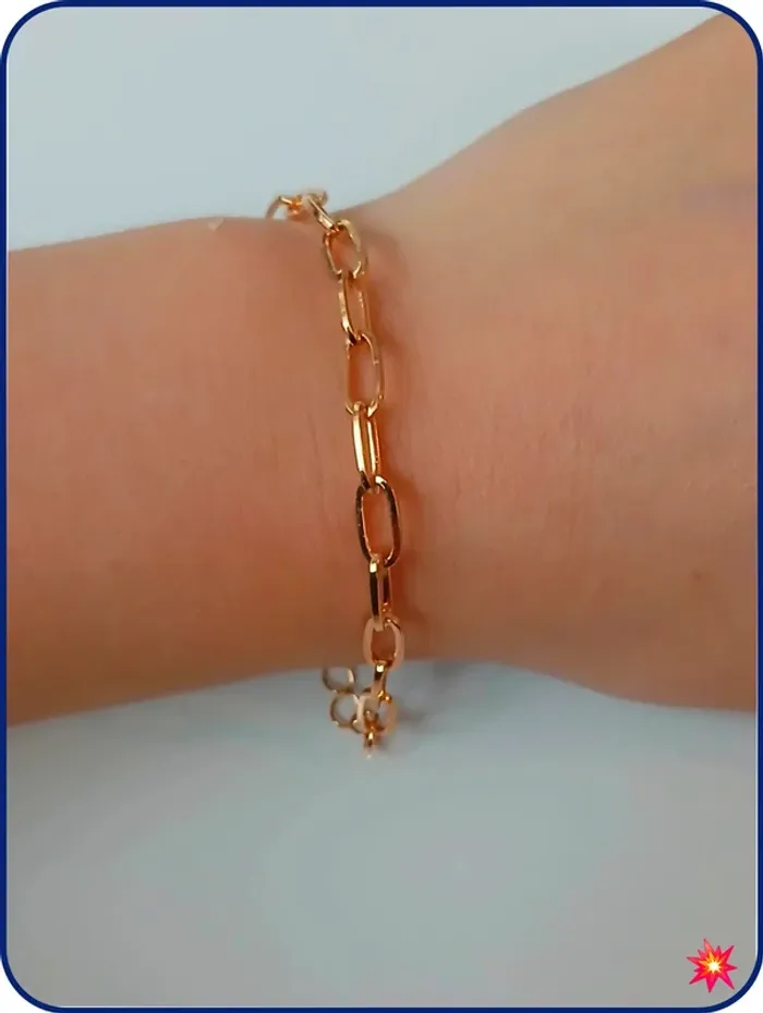 Bracelet chaine doré élégant tendance féminine