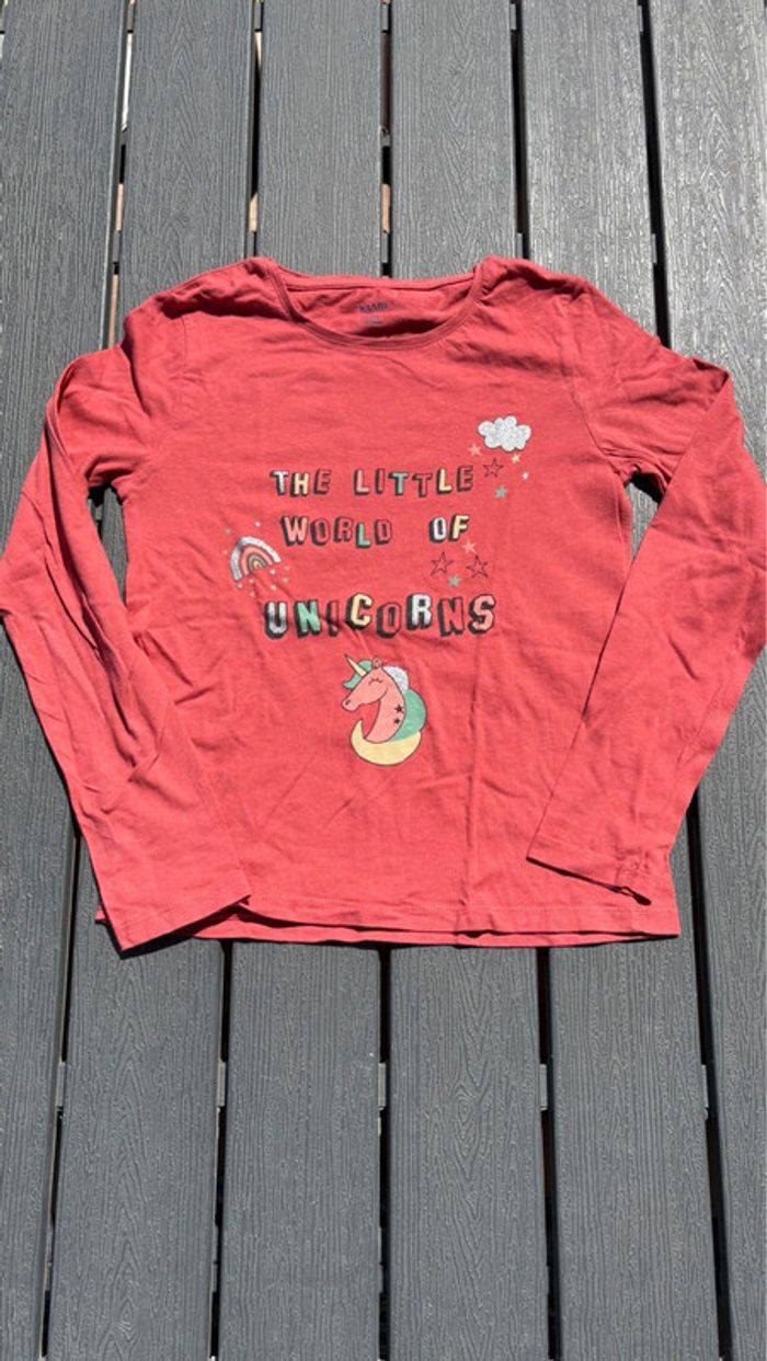 T shirt manches longues fille Kiabi taille 10 ans