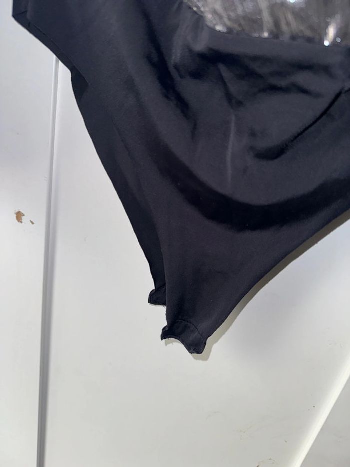 Body argenté et noir, Bershka, taille M - photo numéro 3