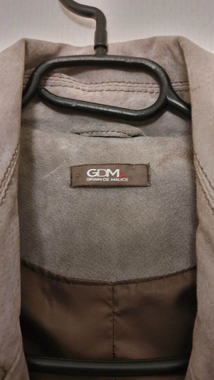 Manteau long en cuir daim - photo numéro 4