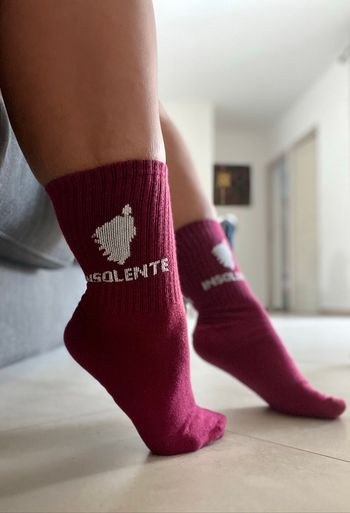 Chaussettes bordeaux “INSOLENTES” – Taille 35/38