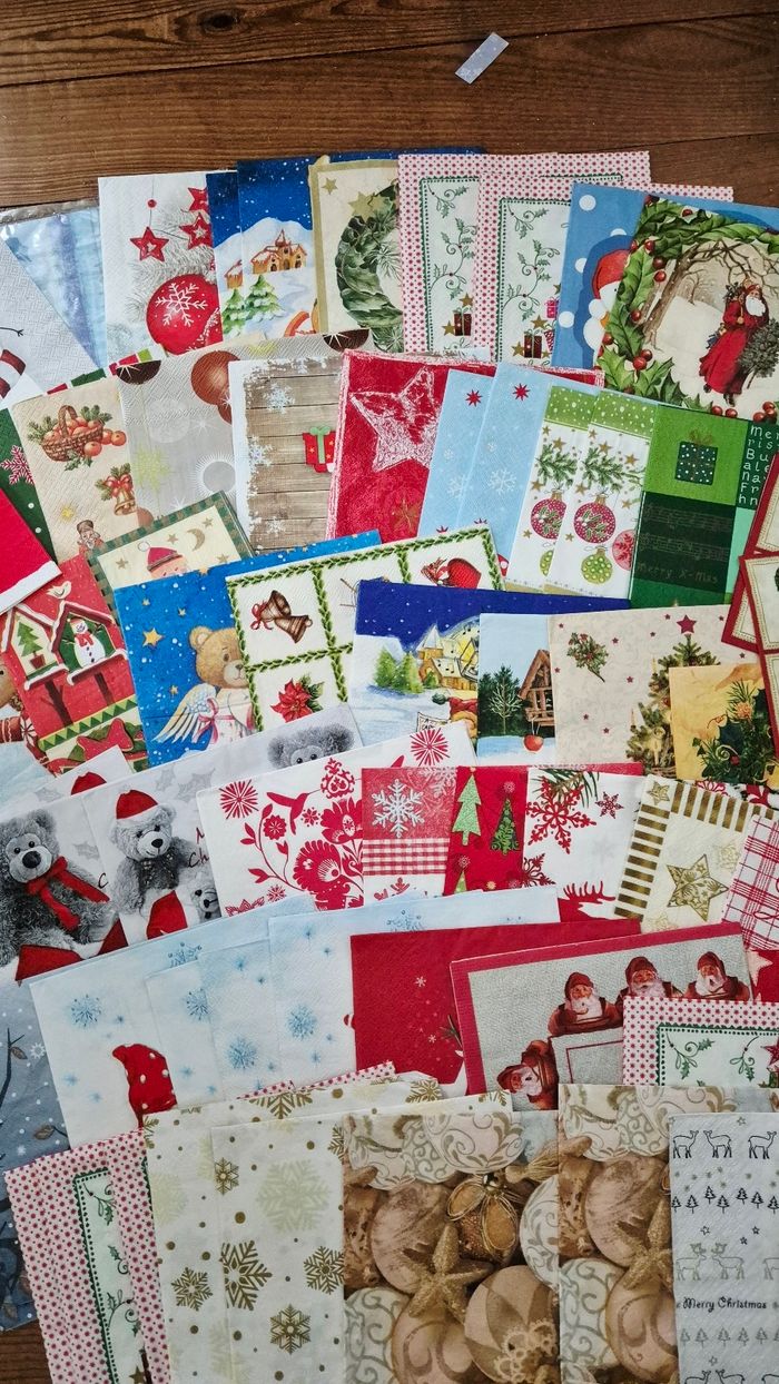 Lot de serviettes thème Noël - photo numéro 3