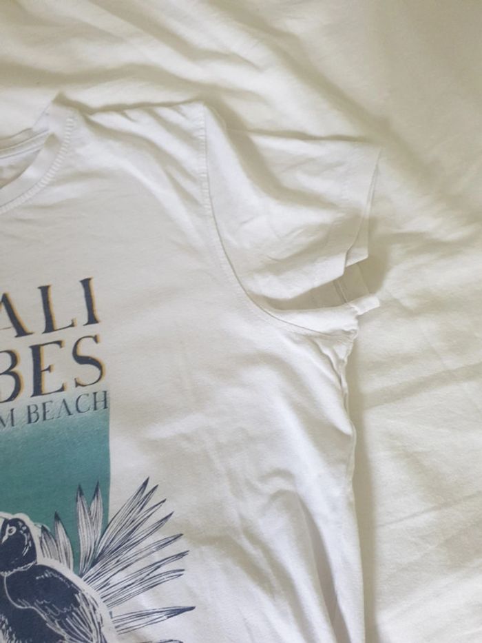 Tee-shirt fille blanc taille 14 ans - photo numéro 3