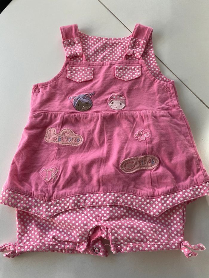 Ensemble tee shirt + barboteuse - photo numéro 3