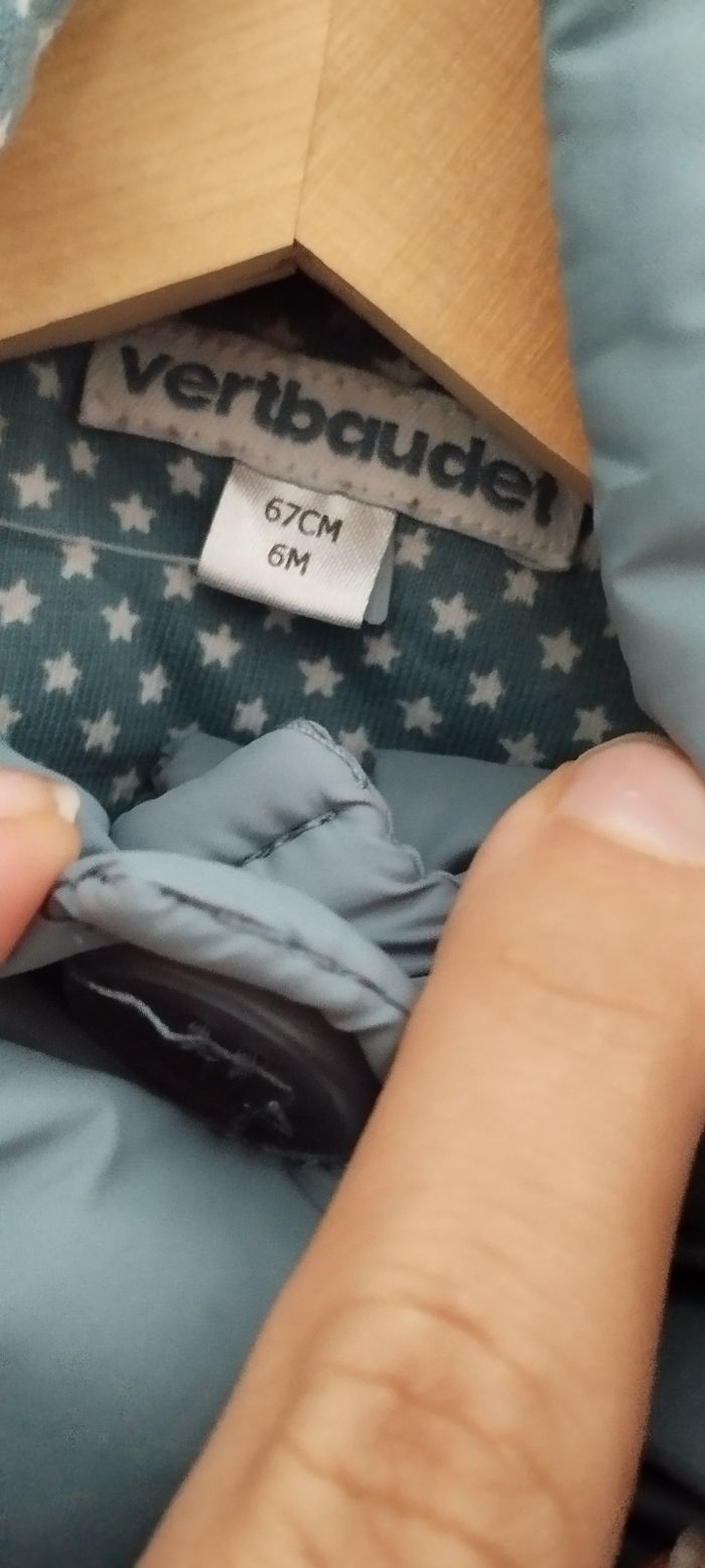 Combinaison/ chancelière / manteau garçon 6 mois Vertbaudet - photo numéro 3
