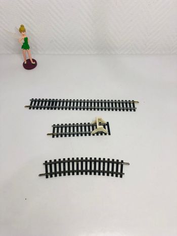 Rail butoir 475/2 + rail droit + rail demi courbe R=325