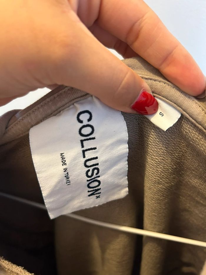 Pull robe à capuche long collusion - photo numéro 3