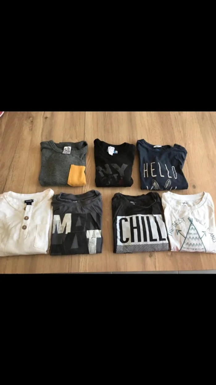 Lot de 7 t-shirt manches longues taille 3 ans - photo numéro 9
