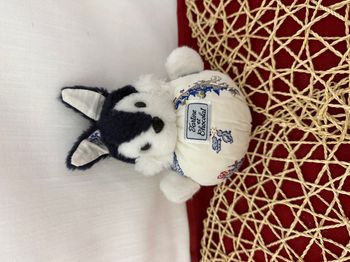 Peluche boule lapin tartine et chocolat