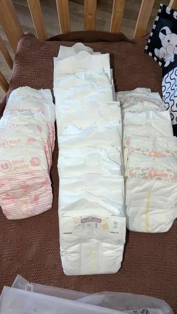 Couche taille 1, newborn pommette