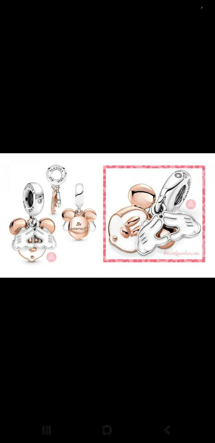 Charm Pandora >< Disney double pendant Mickey - photo numéro 7