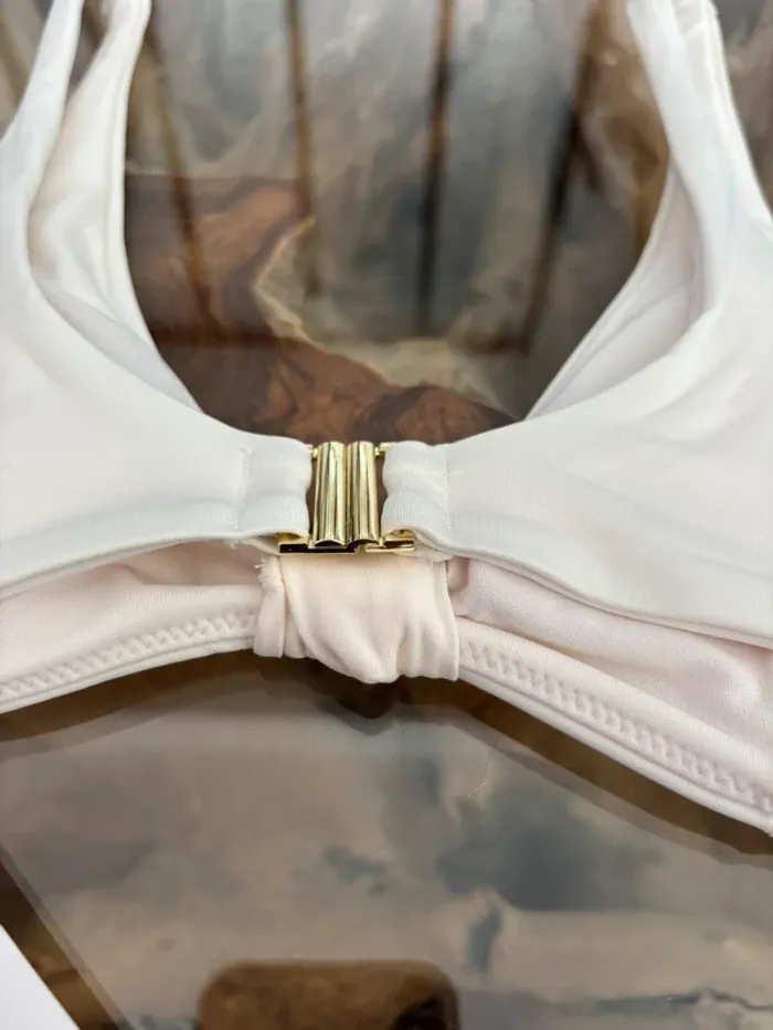 Haut de maillot de bain H&M écru 34 - photo numéro 3