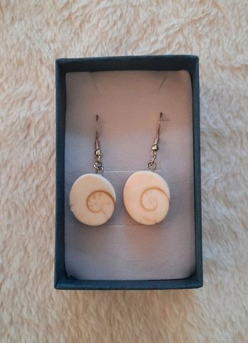 Boucle d'oreilles oeil de sainte Lucie Corse