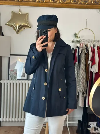 Parka Michael Kors bleu taille 36