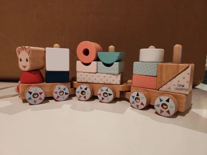 Train bois Sophie la girafe