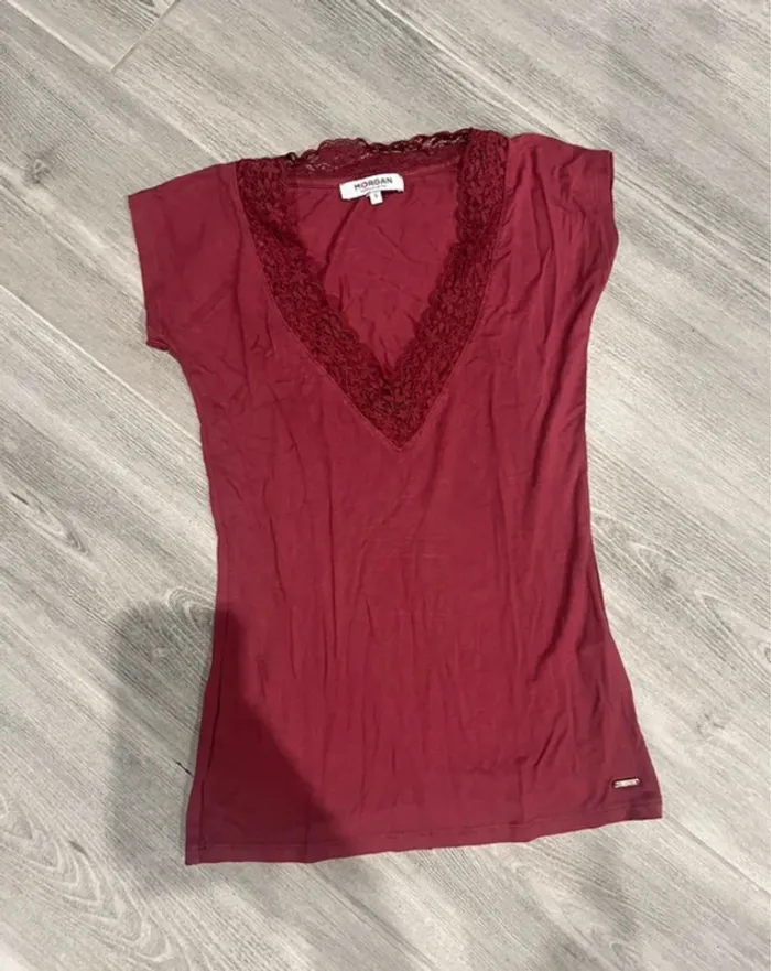Haut MC bordeau Morgan taille S