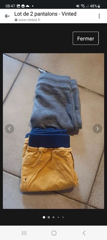 Lot de 2 pantalons