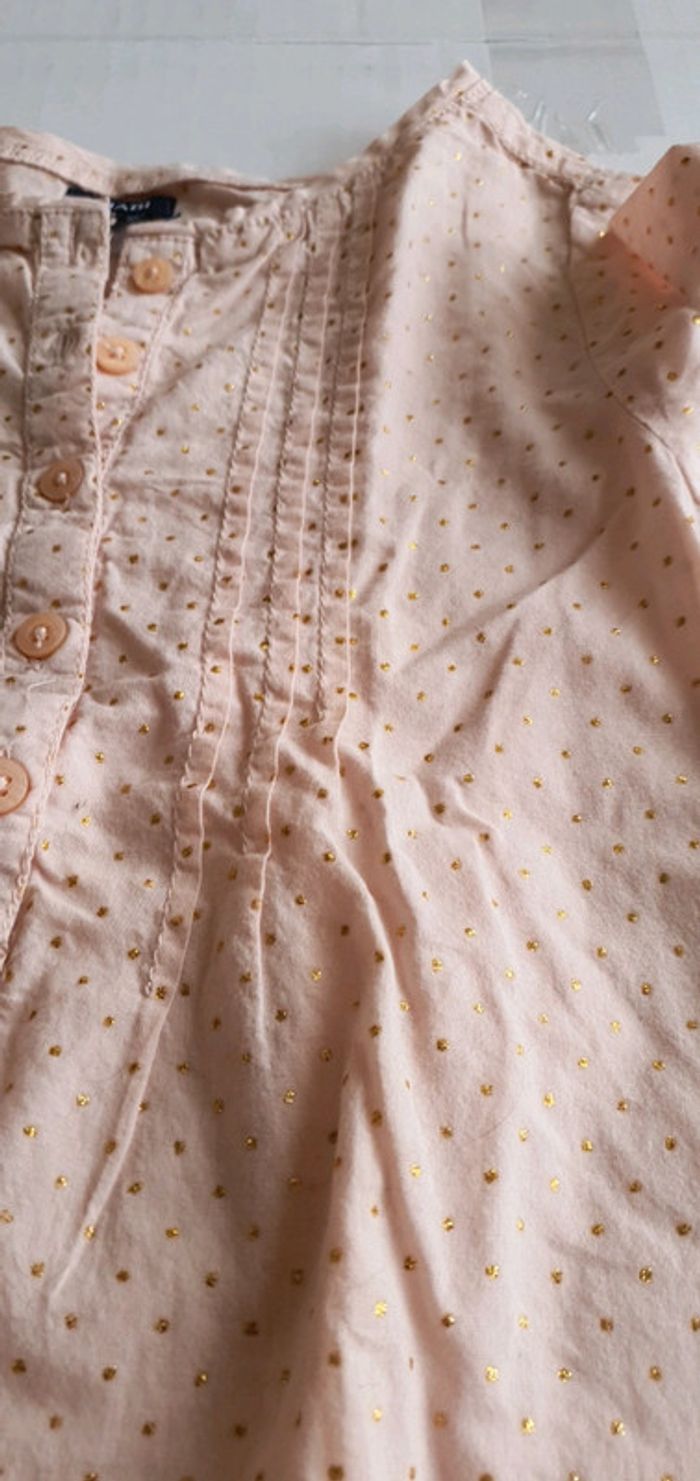 Tunique rose pâle à pois pailletté Kiabi 6 ans - photo numéro 6