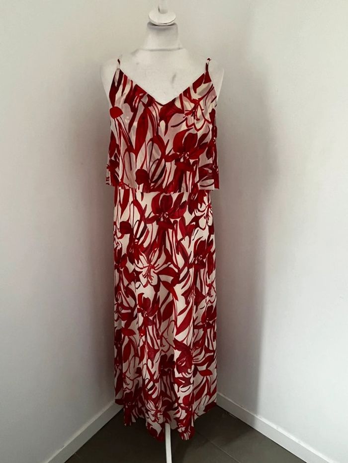 Robe longue à fleurs mango S neuve