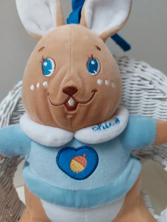 Chicco - peluche lapin avec grelot - photo numéro 2