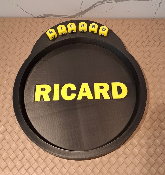 Plateau jeu dès Ricard