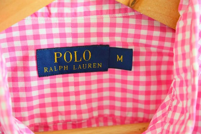 C38 Chemise à carreaux Rose Polo Ralph Lauren Taille M - photo numéro 3