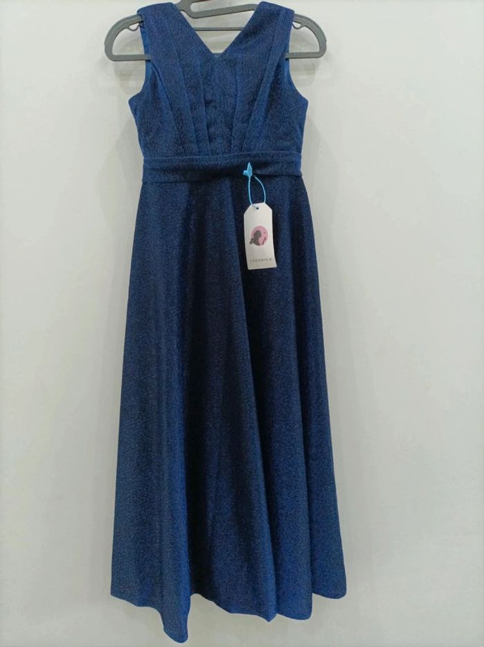 Robe de soirée, cérémonie métallisé taille 36 neuve