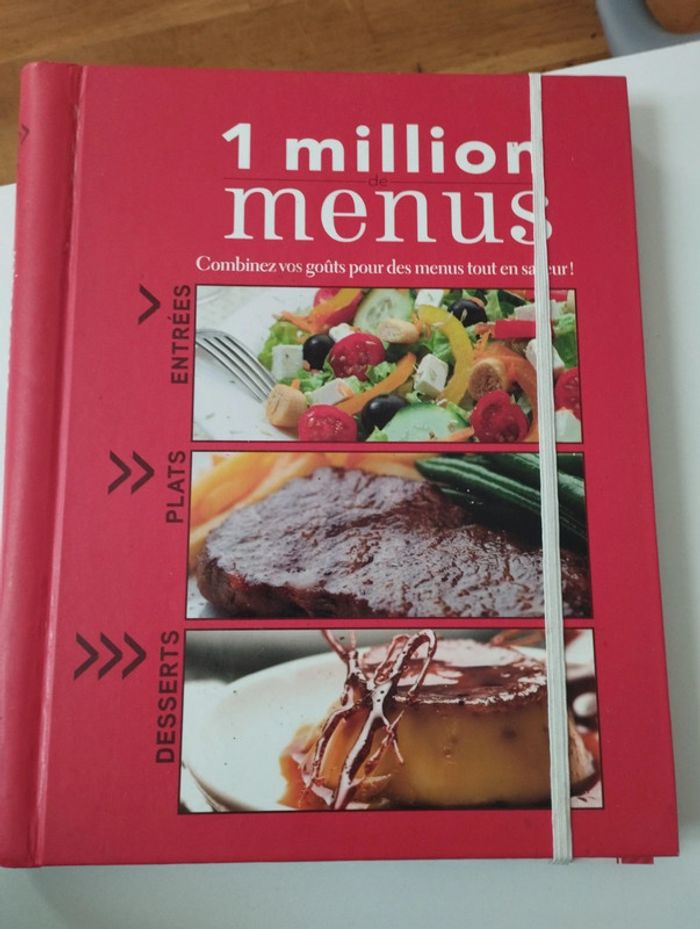 Livre de recettes 1 million de menus