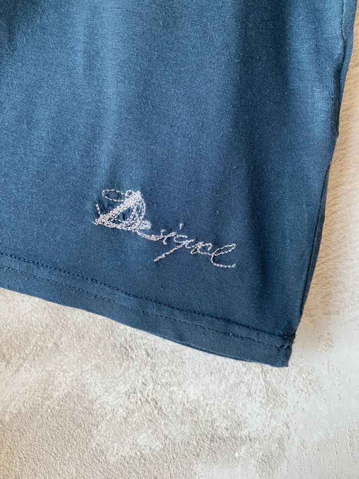 Top 3/4 gris japonaise Desigual S - photo numéro 5