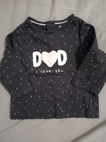 Haut ML "dad i love you" _ 3 mois 