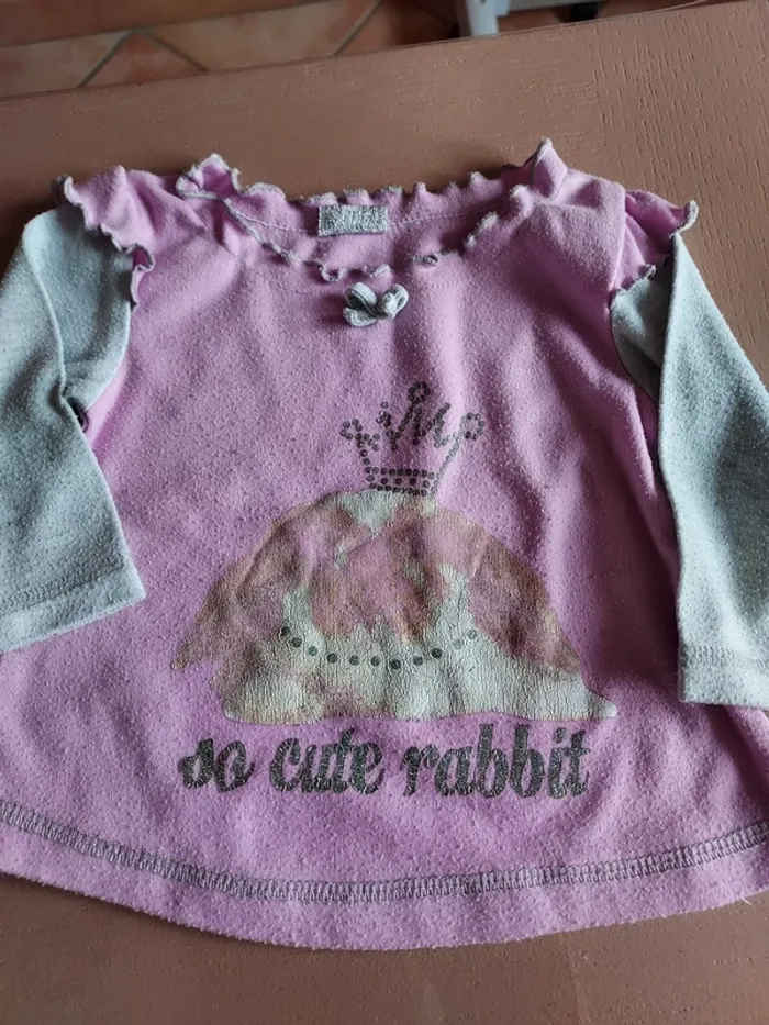 lot 6 tee shirt manches longues 6 mois - photo numéro 2