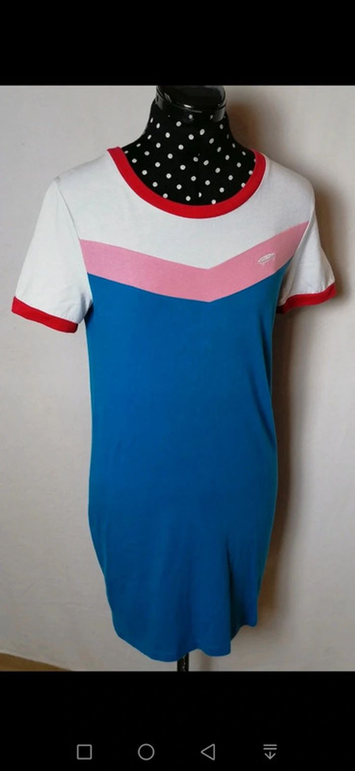 Robe courte sport skate bleu blanc rouge Taille XS Vans - photo numéro 6