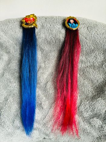 Lot mèches extensions cheveux Disney descendants 