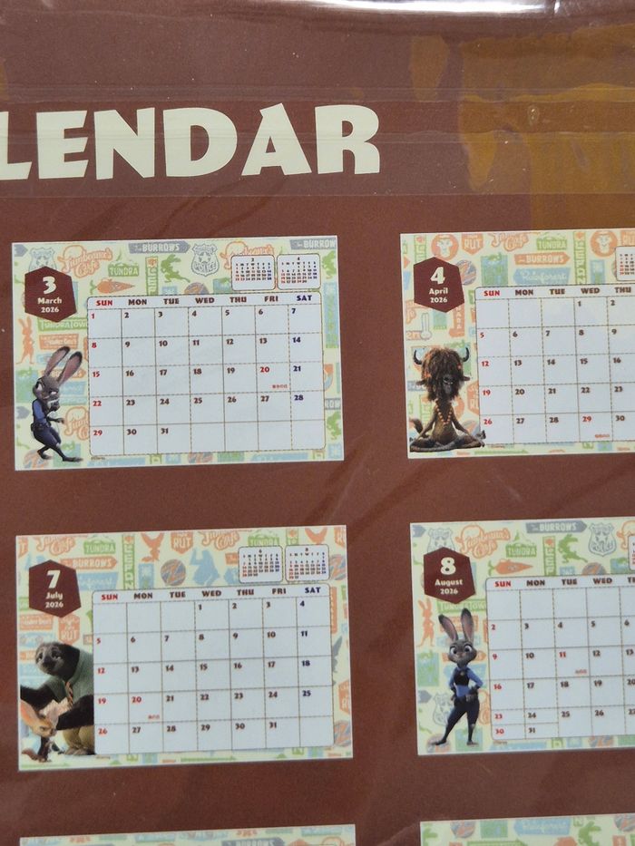 Calendrier Disney 2026 : Zootopie - photo numéro 5