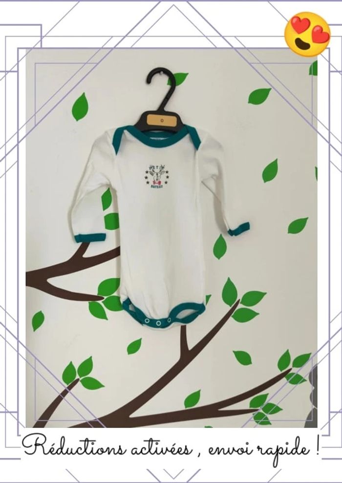 Jolie body petit bateau 3 mois